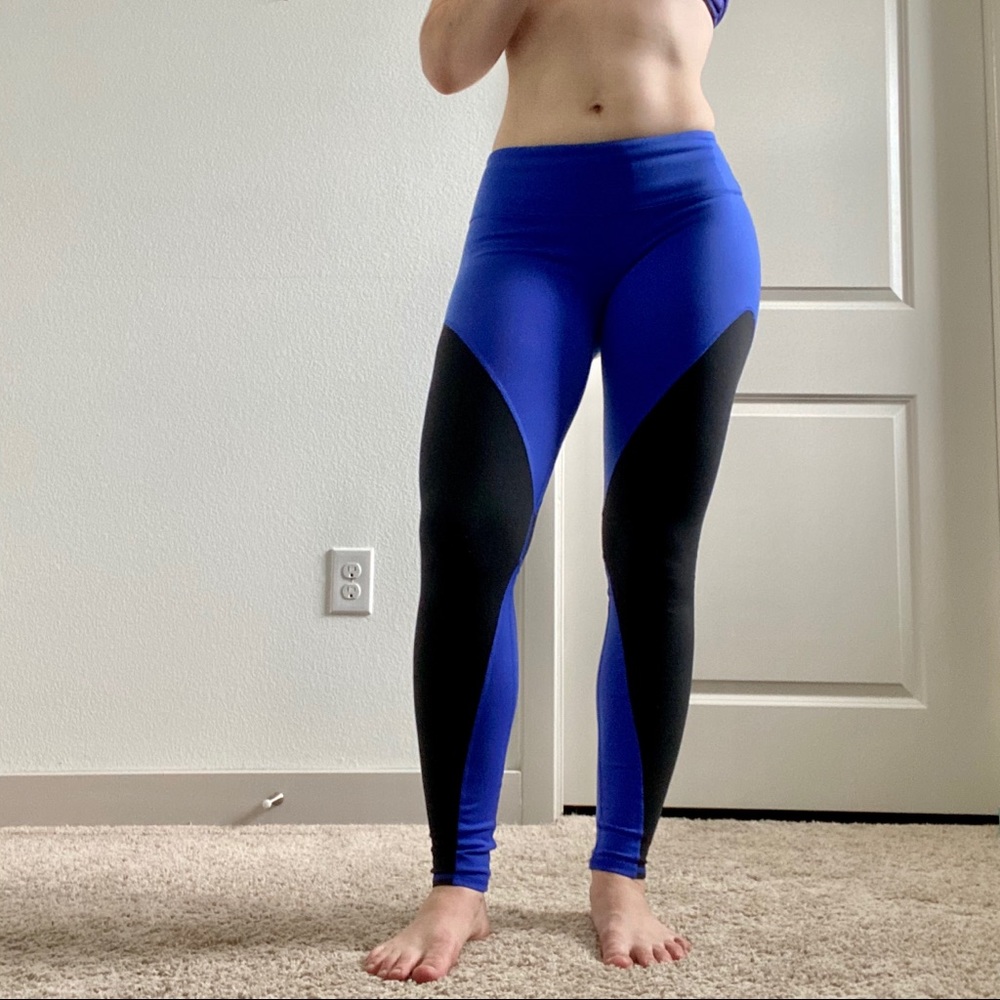 Alo Leggings Purple And Black Size M